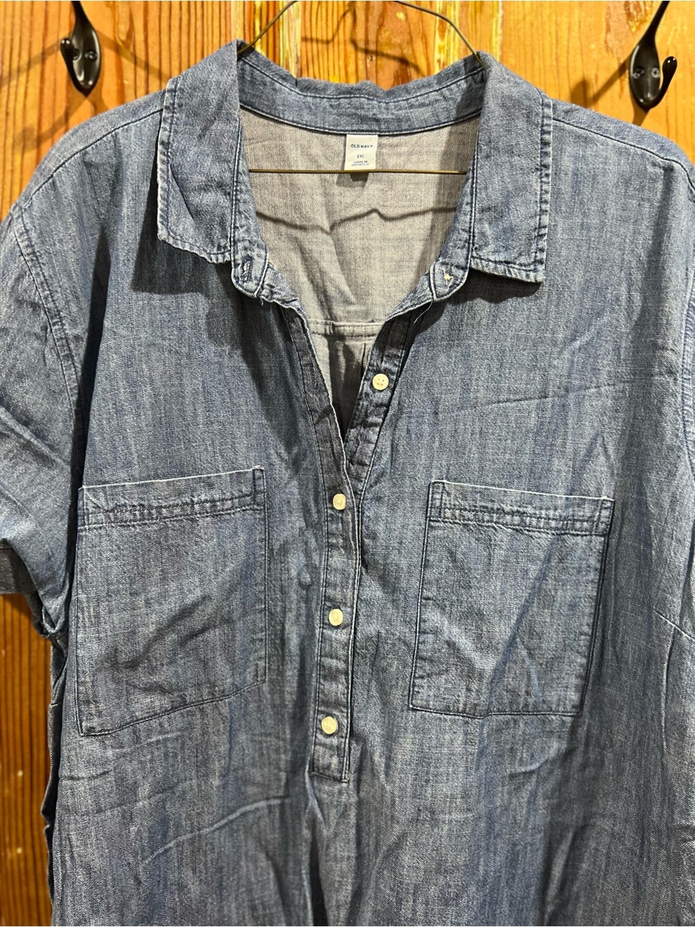 Old Navy Denim-Look Shirt Dress - Picture 3 of 7